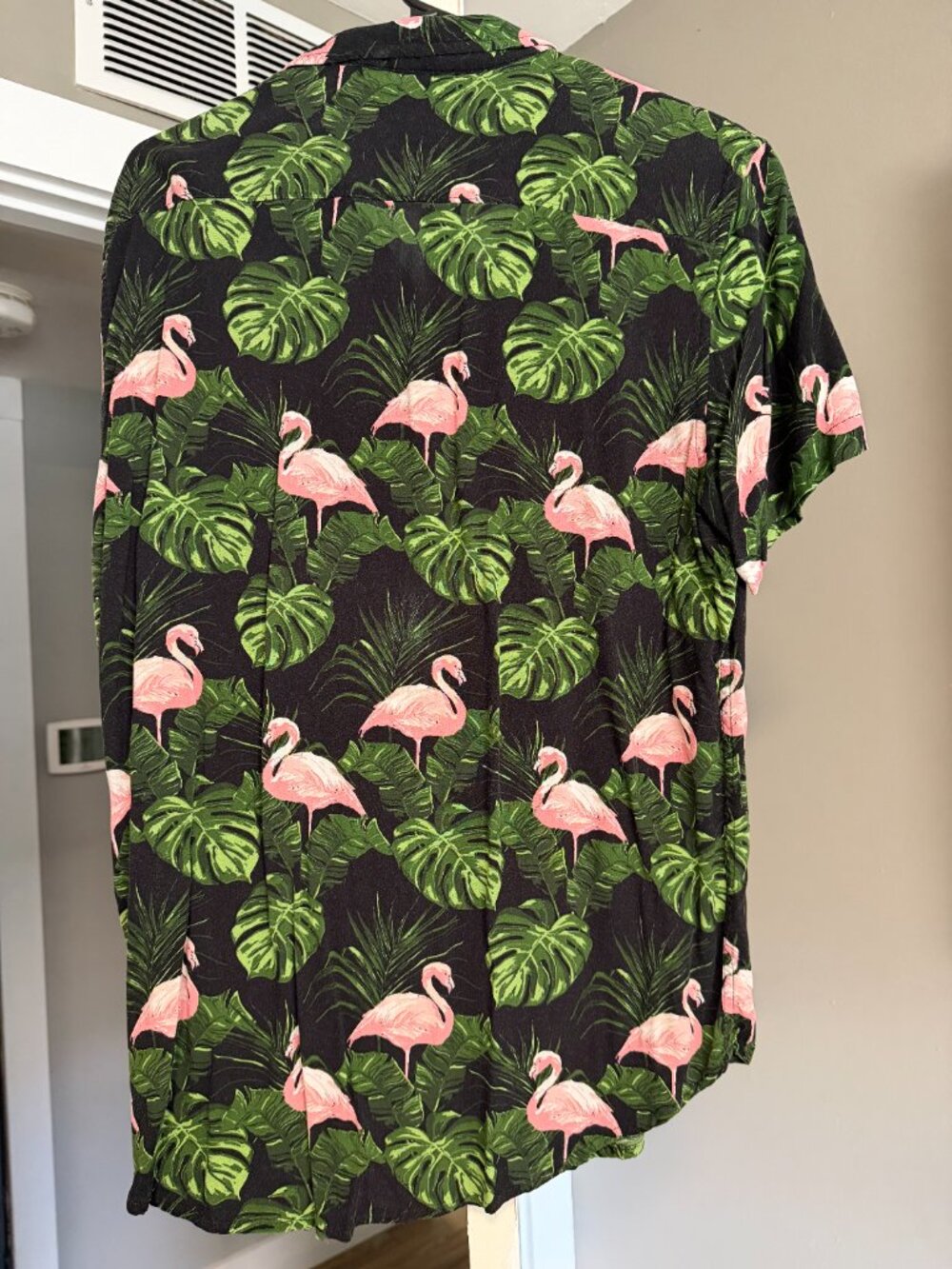 Free People Tropical Button Down Shirt sz L - Picture 2 of 2